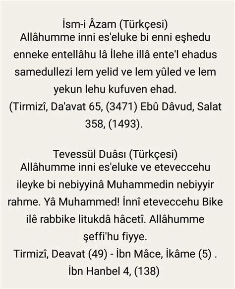 Ismi azam duası oku türkçe